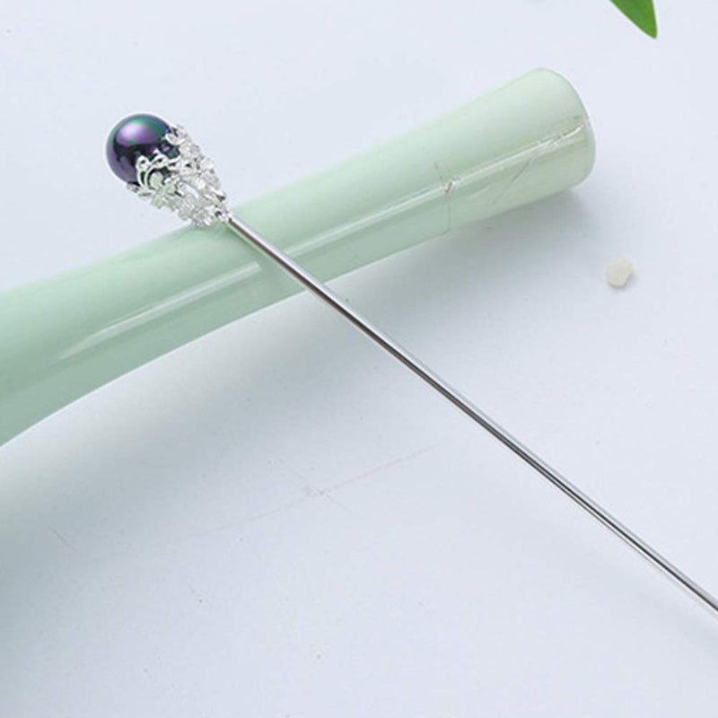 TOP SEWING 1 Pack Chinese Hair Stick for Long hair Metal Hair Pins 6" for Buns Vintage Hair Sticks for Women Daily Party - Image 3